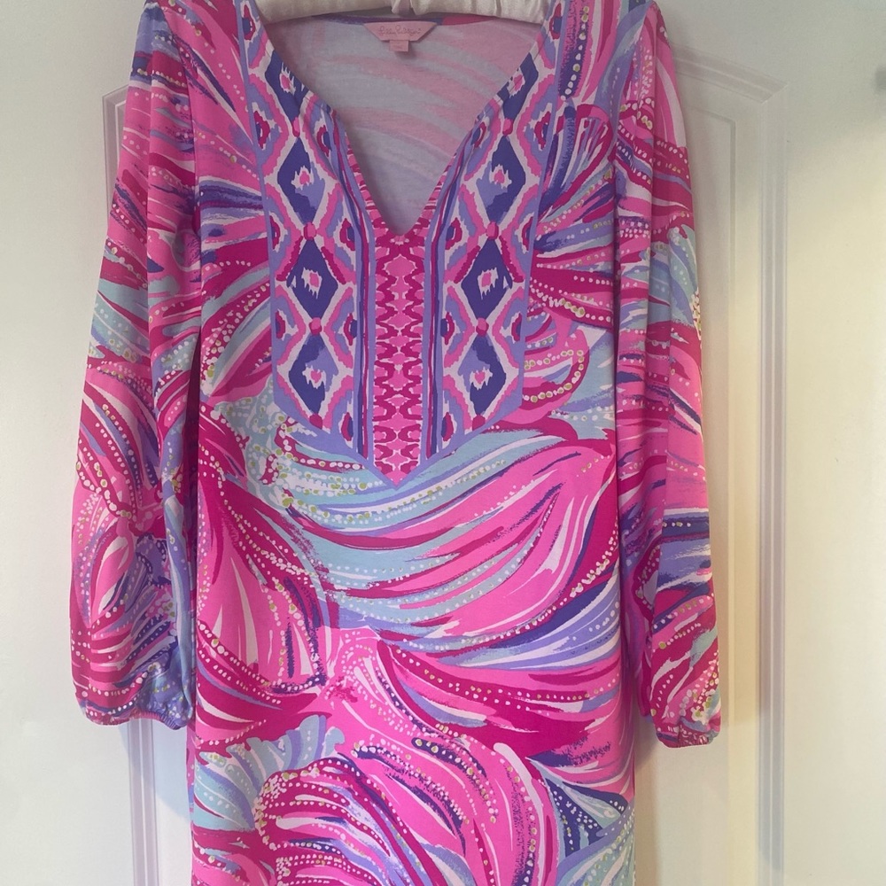 Lilly Pulitzer Dress Gianna Tunic Dress in Oh My Guava